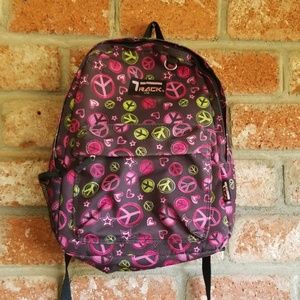 Track USA peace heart star backpack